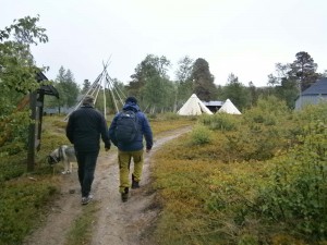 Samisk sommerviste ved Saltoluokta